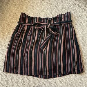 Striped Black and Brown Skirt